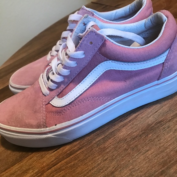 dusty pink vans